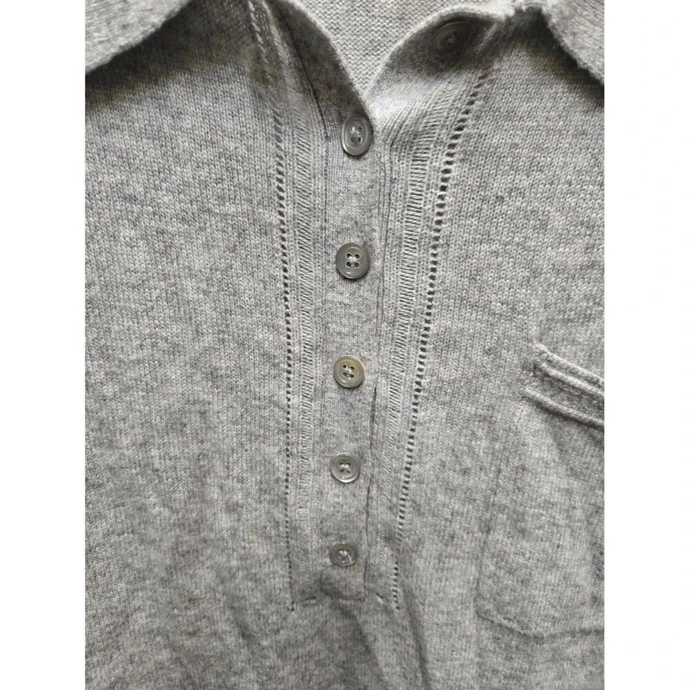 Banana Republic Flipucci Fine Italian Yarn Merino Wool Cashmere Blend Mens Polo